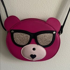 Lily Bloom Pink Bear Kids Crossbody Bag